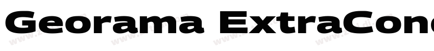 Georama ExtraCondens字体转换